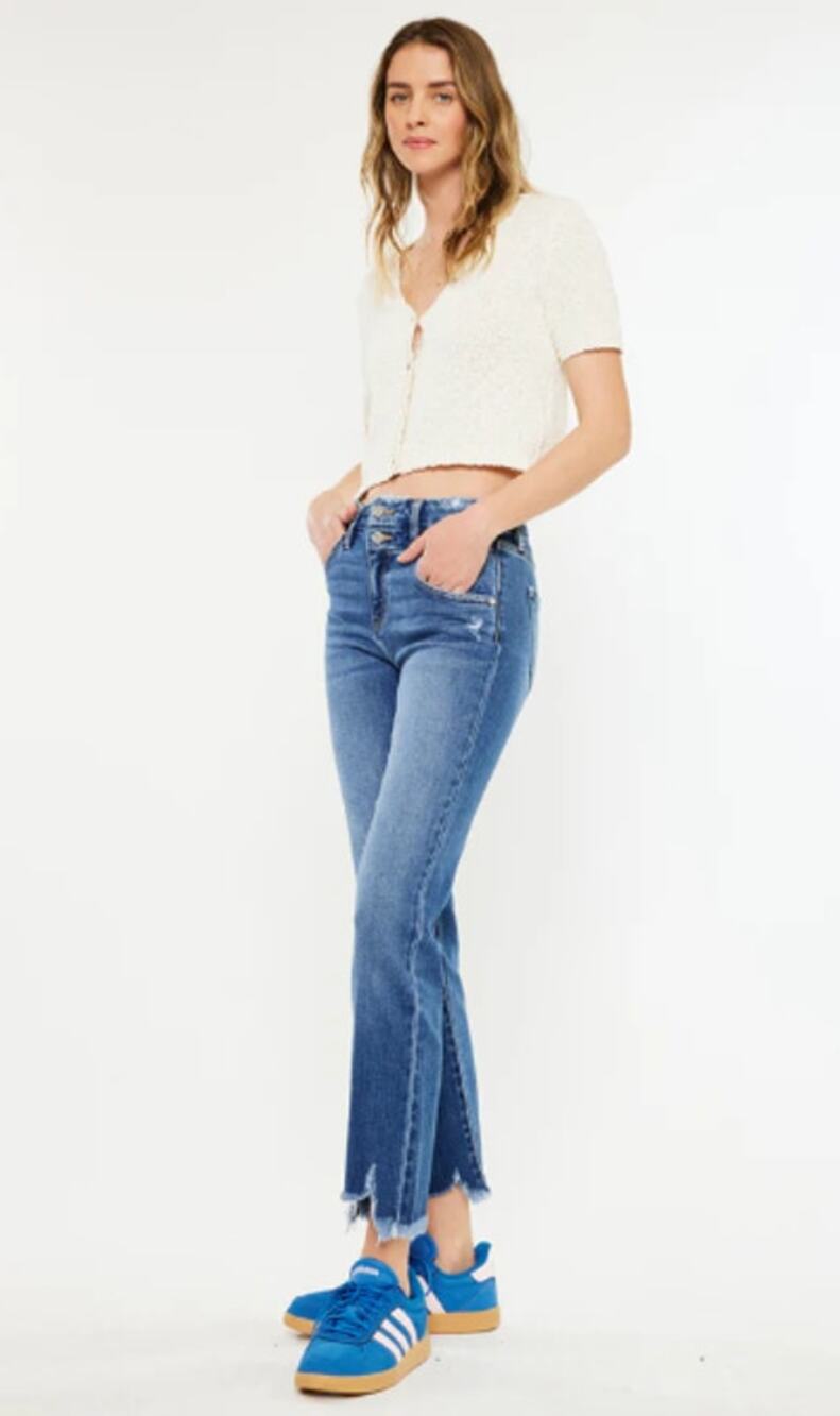 KanCan Walnut High Rise Slim Straight Jeans Comfort Stretch Denim Sz 5/26
